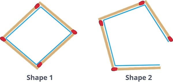 the shapes Stella and Zack made