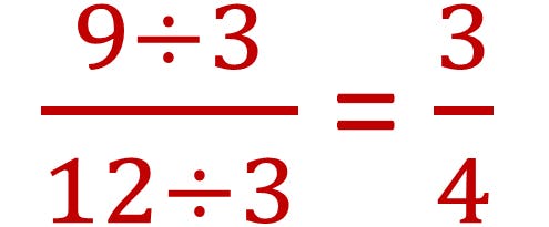 dividing the numerator and the denominator by 3