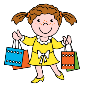 Girl with shopping bags