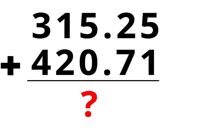 addition problem