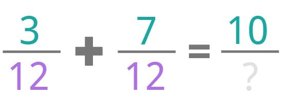 adding fractions with like denominators