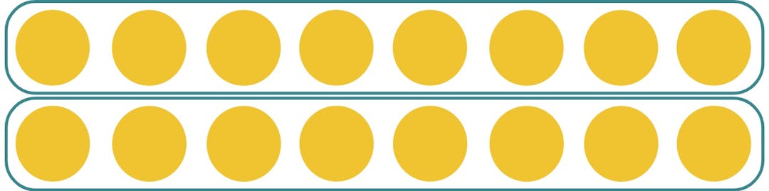 circles divided into 2 groups,