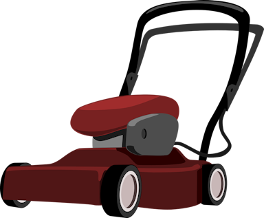 A lawnmower.