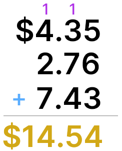 4.35 + 2.76 + 7.43