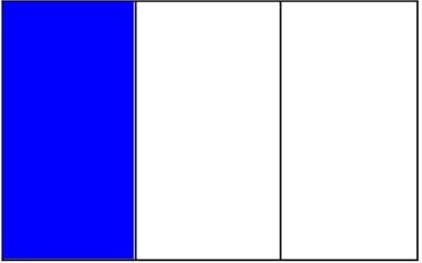 rectangle with 3 equal parts