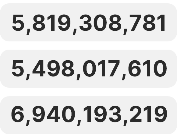 compare these numbers