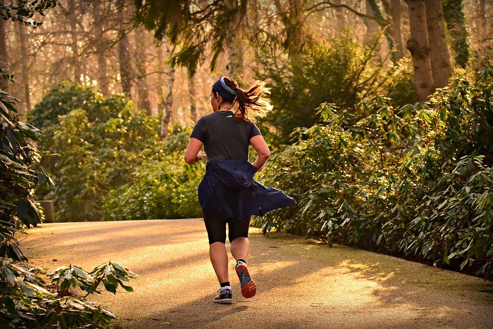 woman running