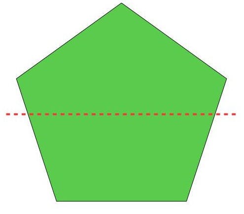 a different way to divide the pentagon