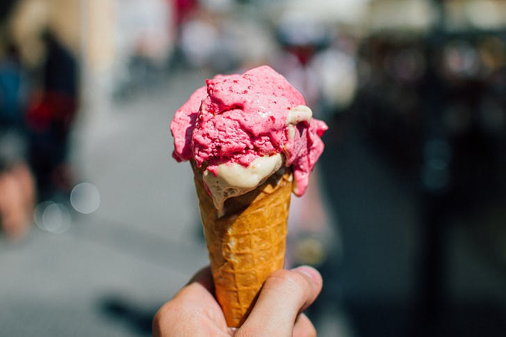 ice cream in cone