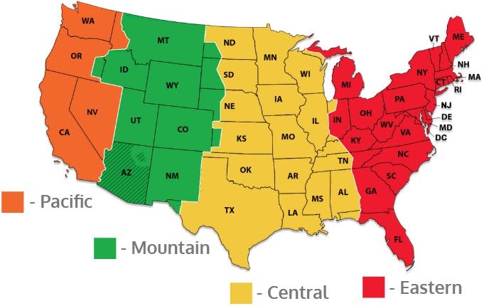 US Time Zones