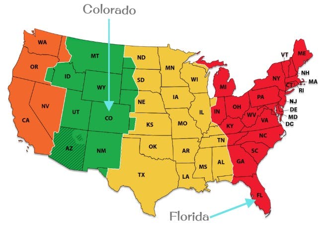 time zone map