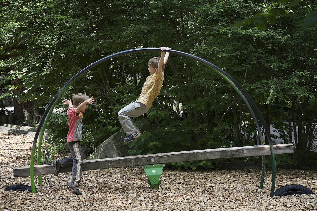 two boys playing